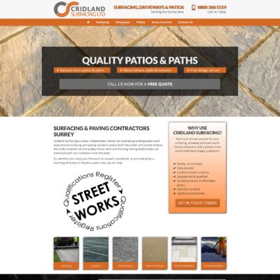 web design for surfacing companies near me UK