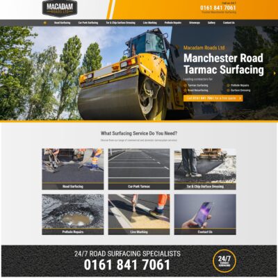 Road surfacing website designers