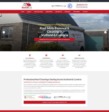 Roofing Company Website Design UK