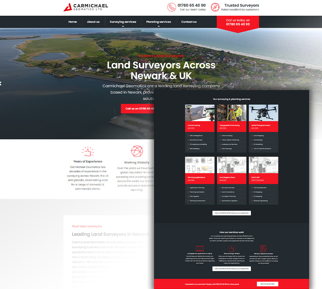 Design Surveyor Websites in [city]