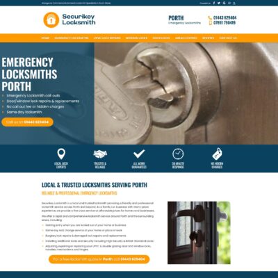 Locksmith website designers UK