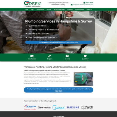 green plumbing and heating