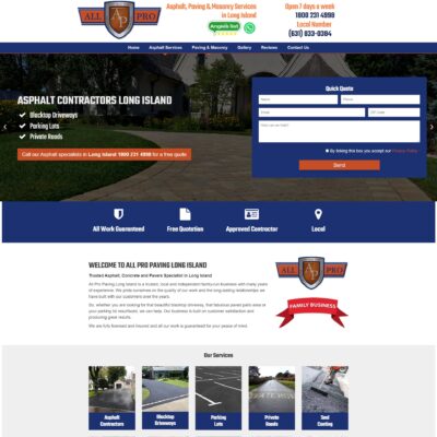 Driveway & Patio website design UK