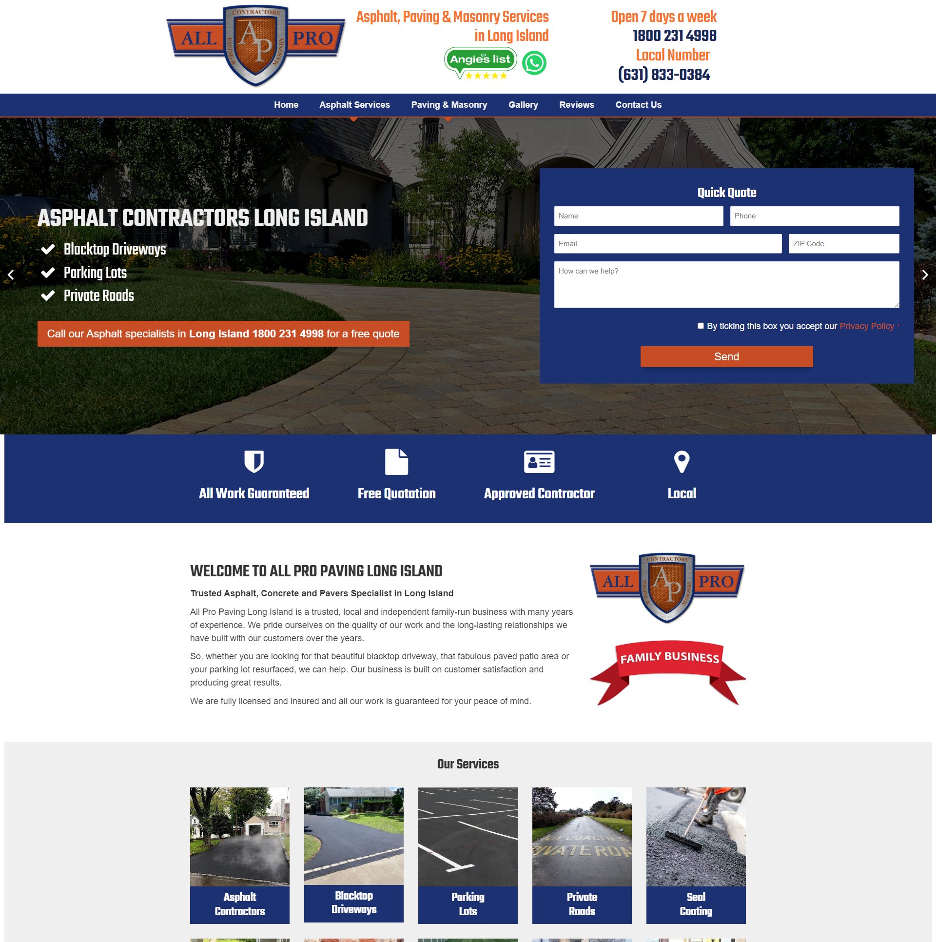 Driveway & Patio website design [city]