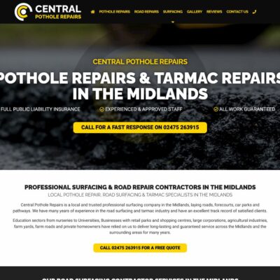 Road surfacing website designers in UK