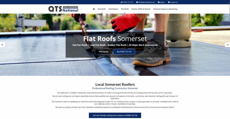 Roofer web design in Halifax