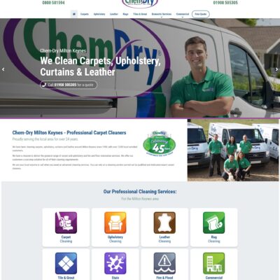 Design website for cleaners UK