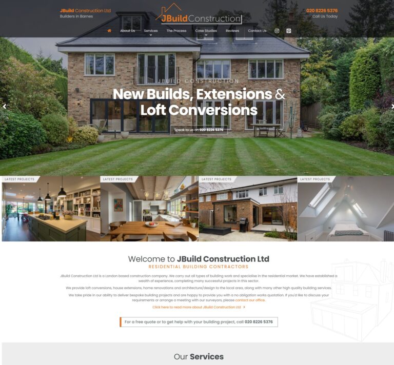 Website for Builders in Chesterfield