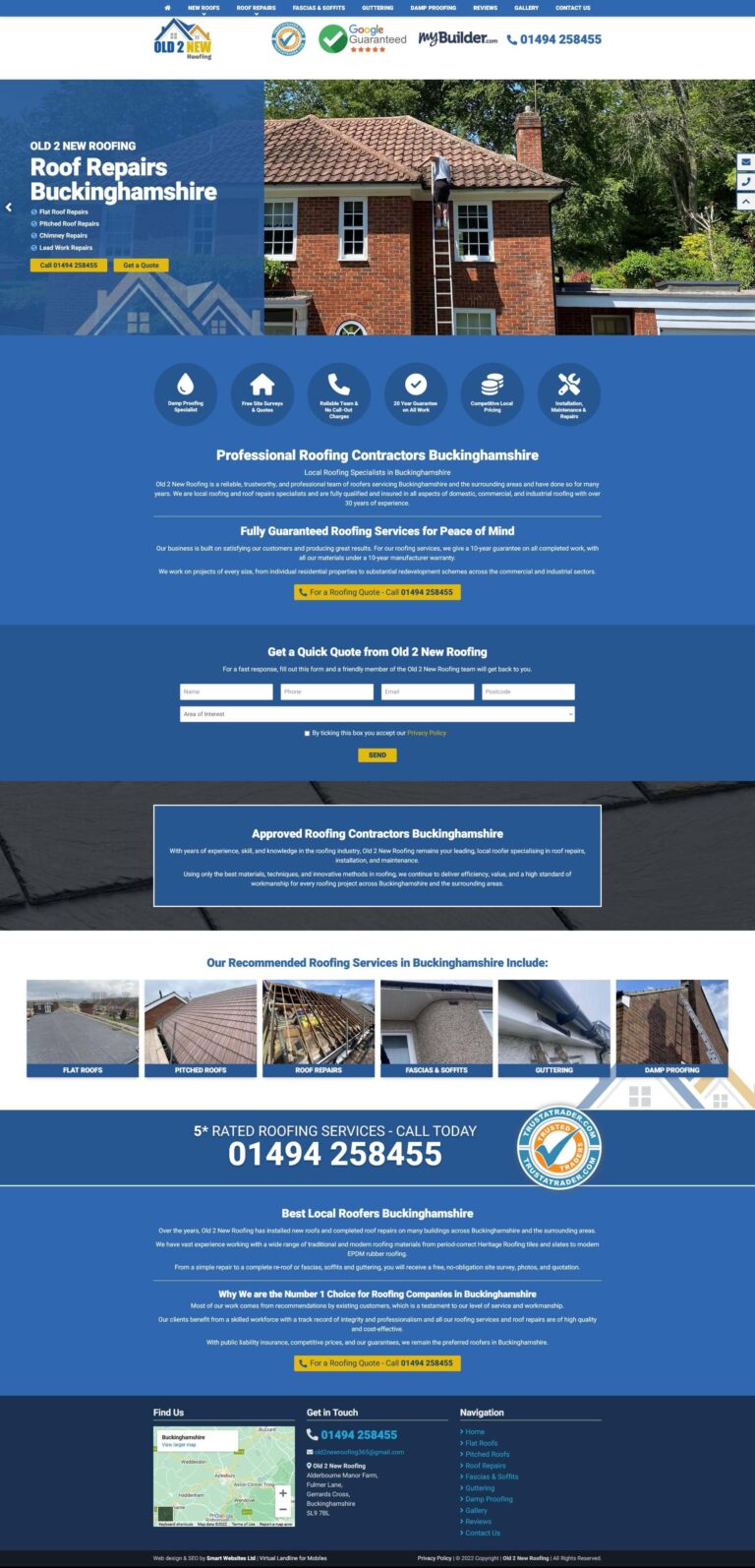 roofing website designers in Worksop