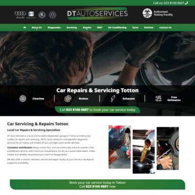 Automotive website designers UK