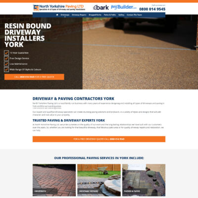 Driveway and patio installers in UK