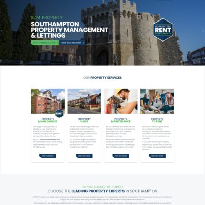 Property Services Website Design UK