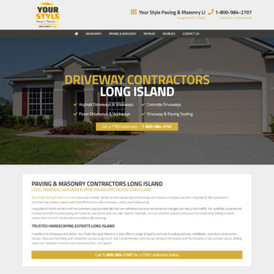 Web Design Company for driveway companies UK