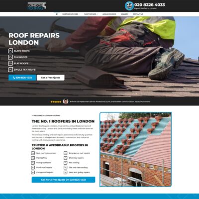 Expert roofing website designers UK