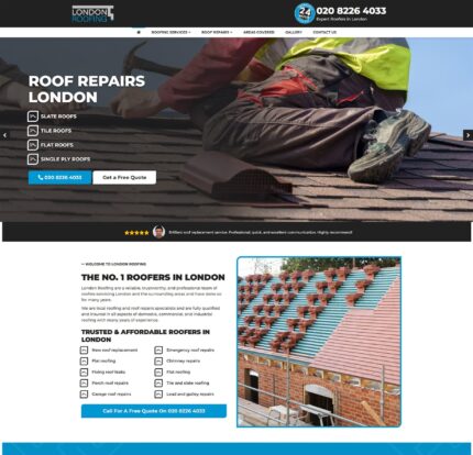 Expert roofing website designers UK