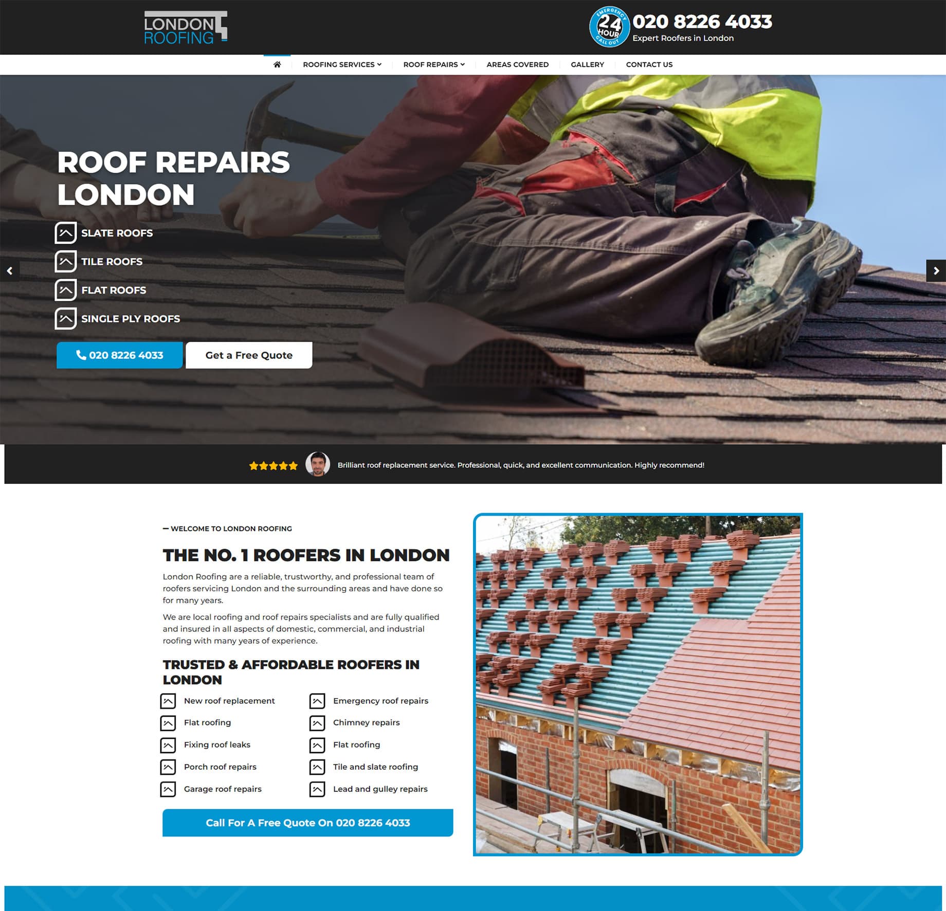Expert roofing website designers [city]