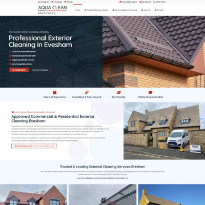 website design for window cleaning company near me UK