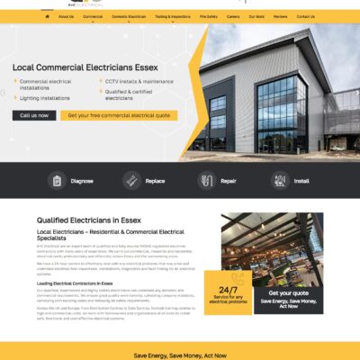 Aaron & Co Electrical Company - Web Design by Smart Comms