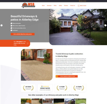 web design for driveway and patio companies near me UK