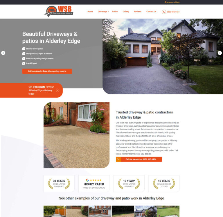 web design for driveway and patio companies near me Bungay