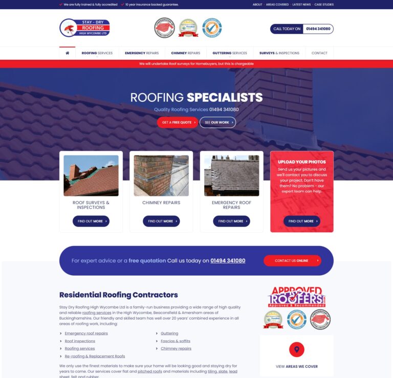Local Roofer Website Designer Selby
