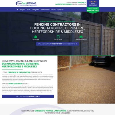 Expert driveway and paving wesbite designers in UK