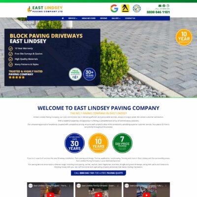 Paving company website designers near me UK