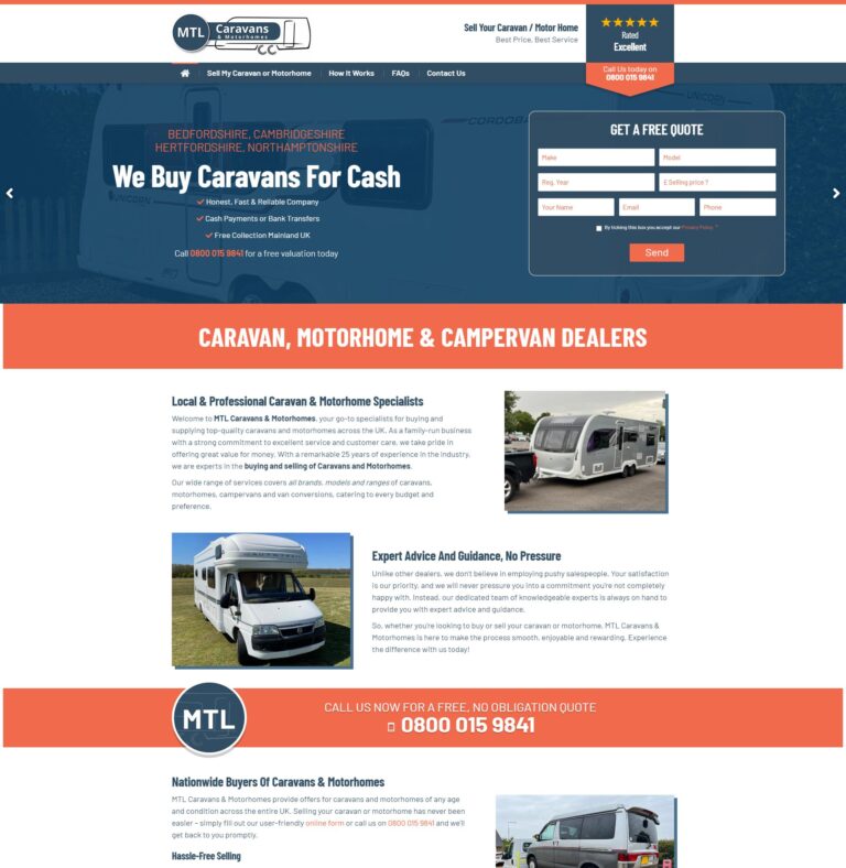 Sell my caravan or motorhome for cash Bicester
