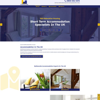 accommodation business web design in UK