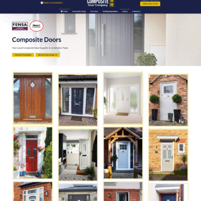 Composite Door Installation web design in UK