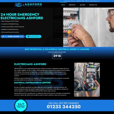 Electrical Contractor Website UK