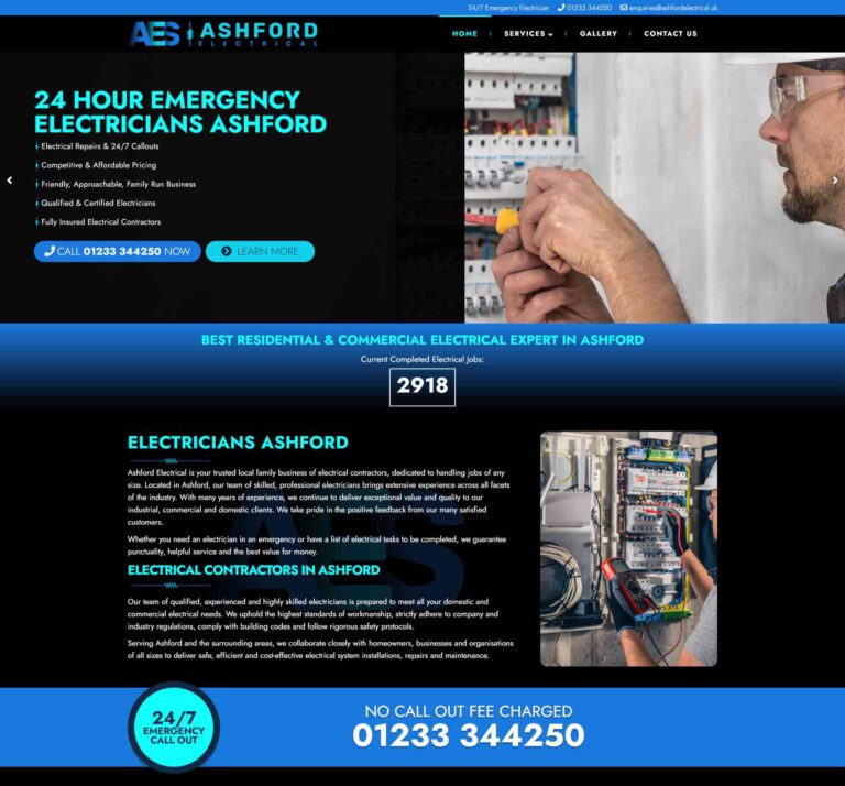 Electrical Contractor Website Isle of Wight