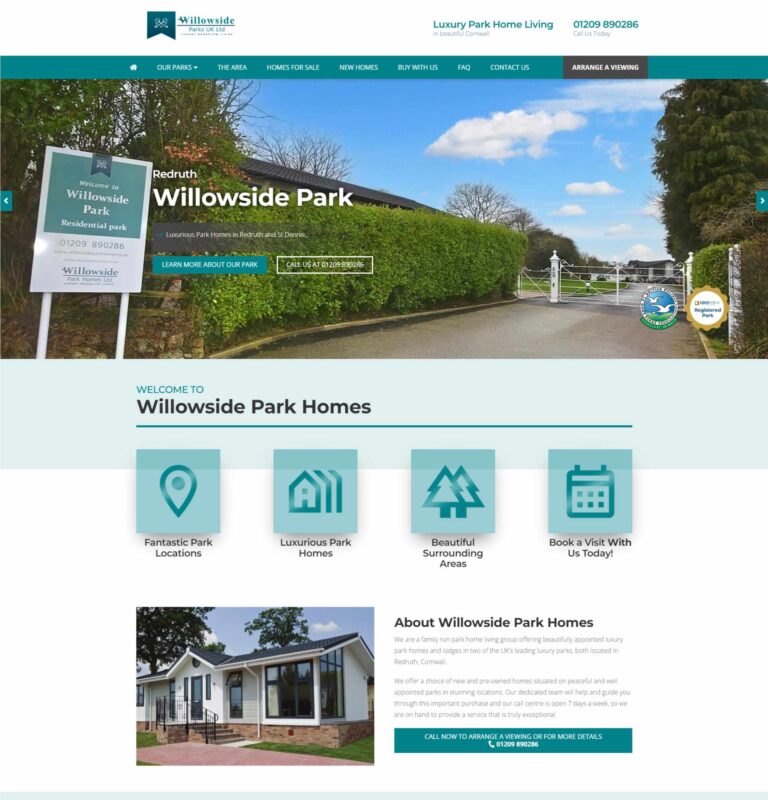 Willowside park home website