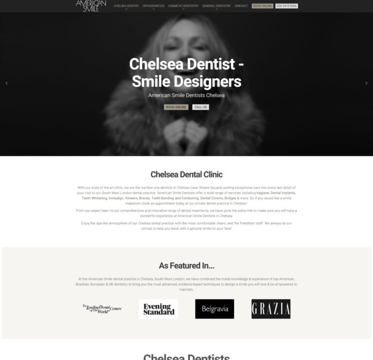 Dental clinic website designers in Camberley