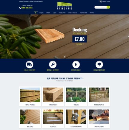 Fencing Company Website Designer