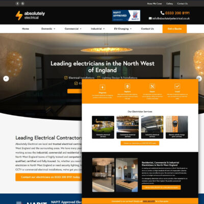 website builder for electrician in UK