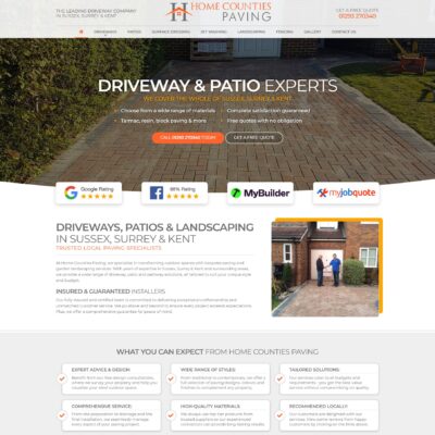 Website Design in Crawley for Paving Contractors