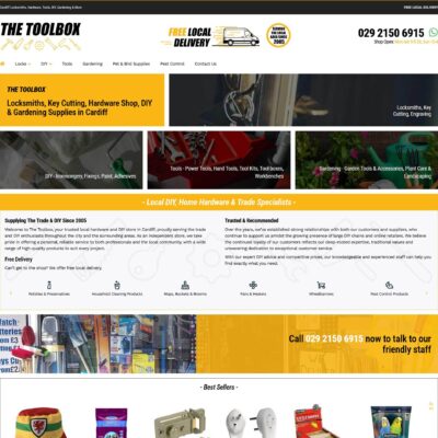 DIY Hardware Store Web Design UK