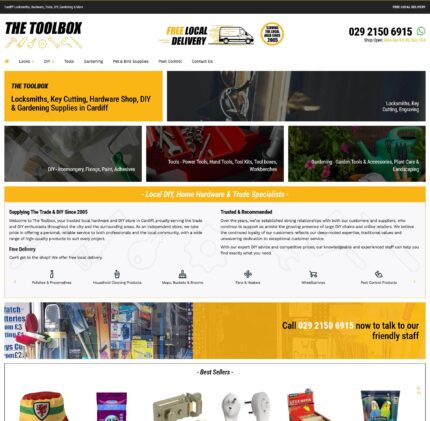 DIY Hardware Store Web Design UK