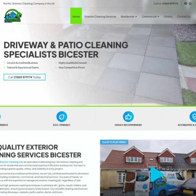 Exterior cleaning company website UK